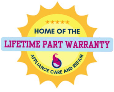 Lifetime guarantee badge for Phoenix appliance company